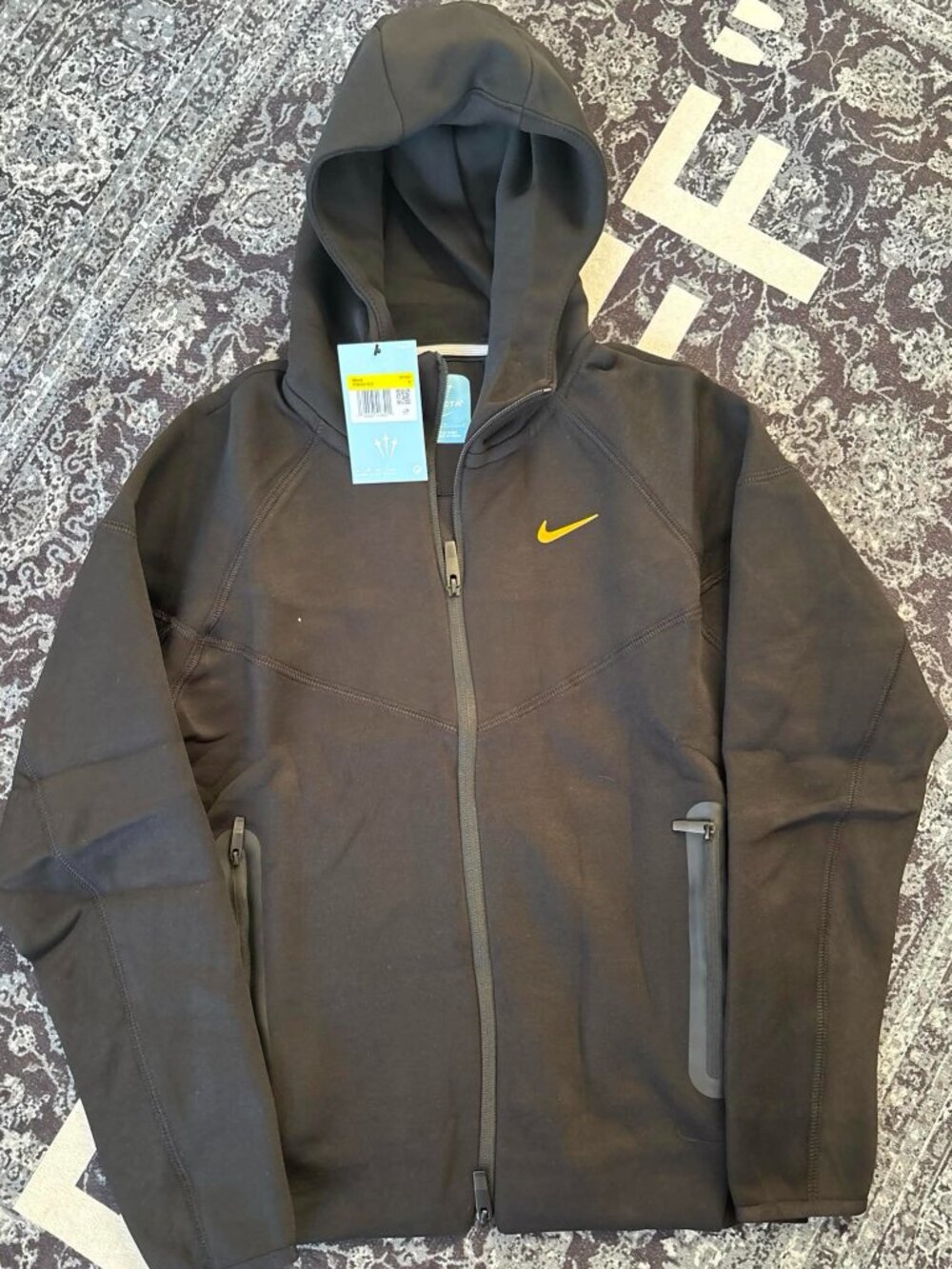 Nike x NOCTA Tech Fleece Men's Full Zip Hoodie Black Size Small S